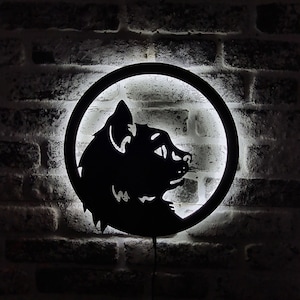 Katzen-LED-Schild - Katzentier-LED-Licht - Kinderzimmer-beleuchtete Wanddekoration - Geschenke für ihn - Weihnachtsgeschenk
