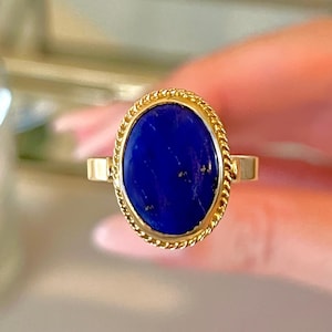 Vintage Lapis Ring - Etsy