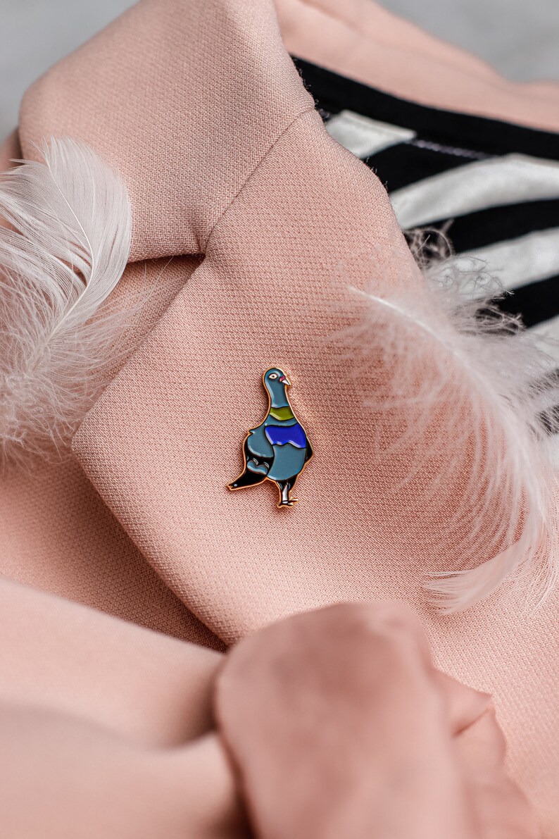 Pigeon Pin Pin Gołąb Bird Pin image 2