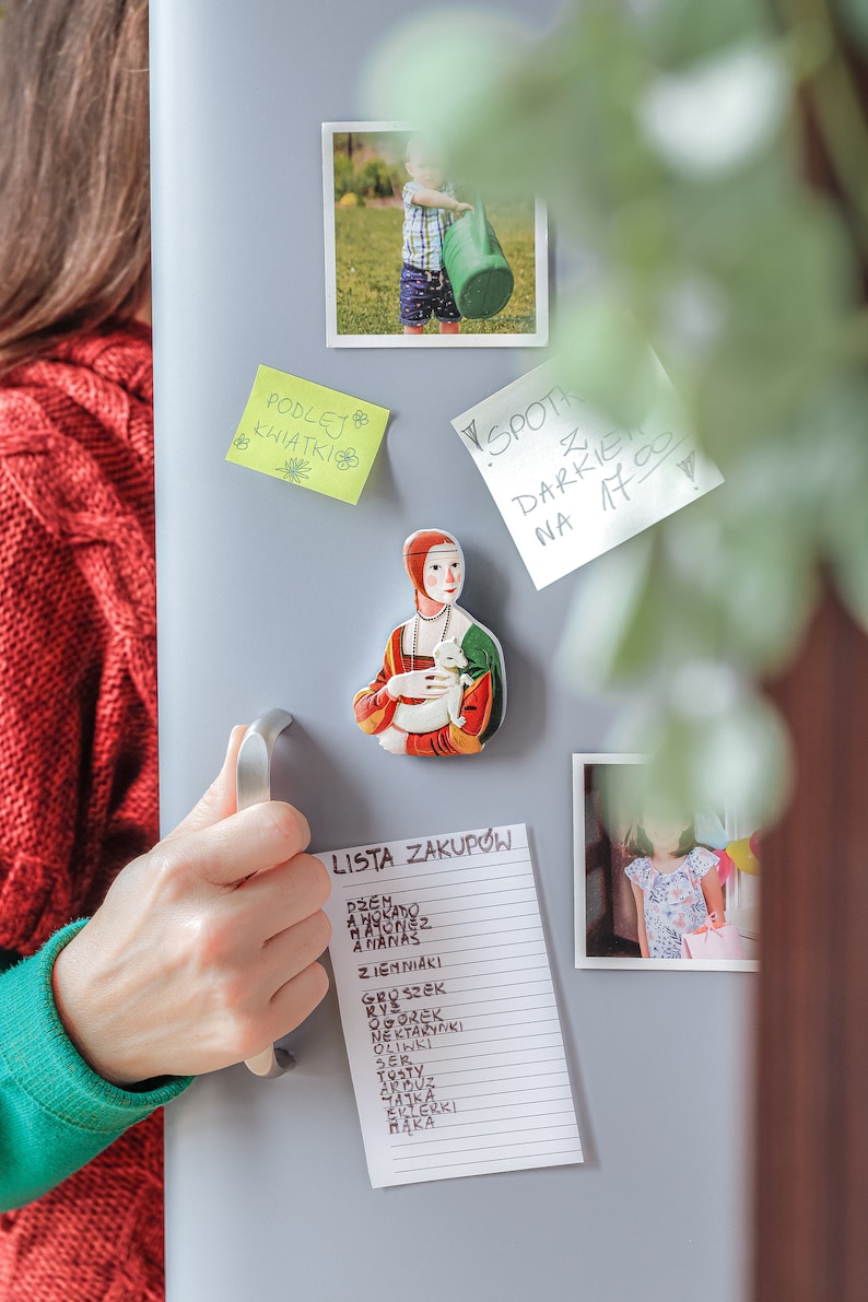 Refrigerator Magnet Lady with an Ermine Leonardo da Vinci Krakow Museum image 2