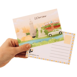 Warsaw Postcard | Polish city symbols from Warszawa