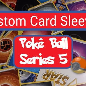 Protège-cartes personnalisés non officiels du JCC Pokémon - Pokéball série 5