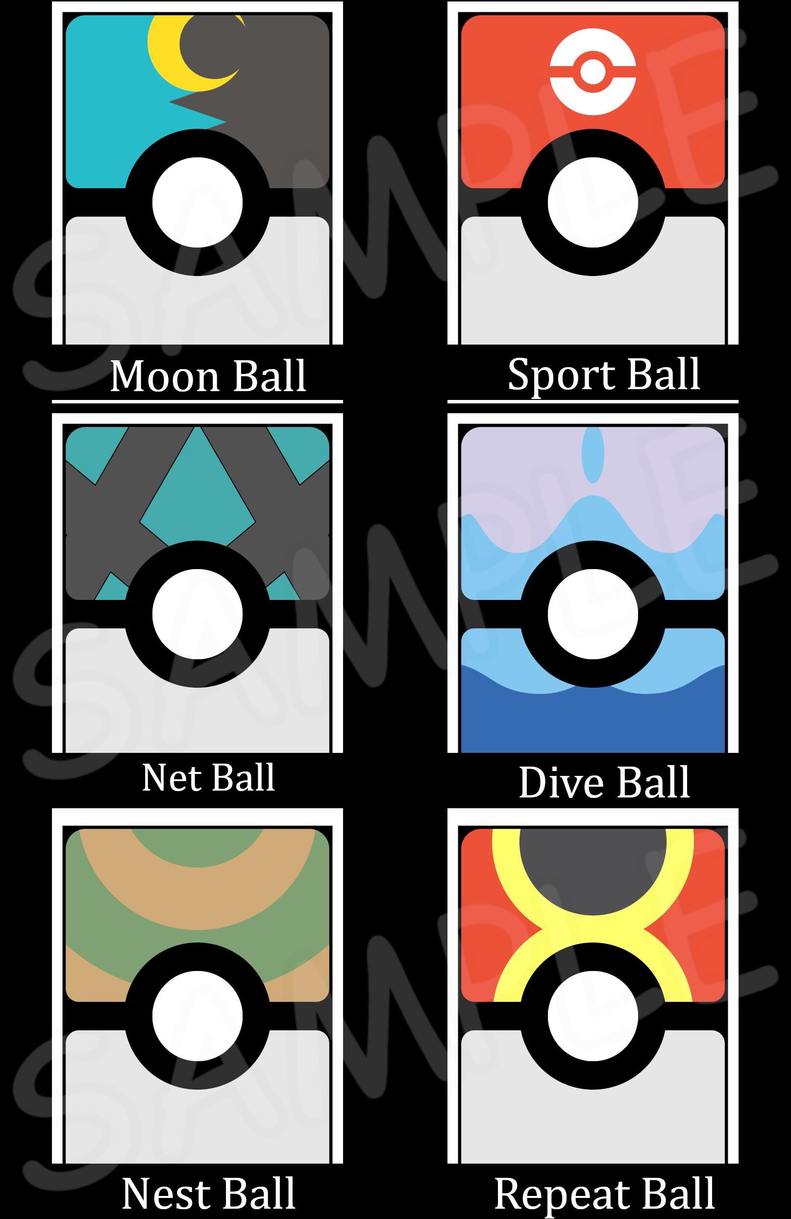 pokeball card sleeves Pokémon TCG Unofficial Custom Card Sleeves - Pokéball Series