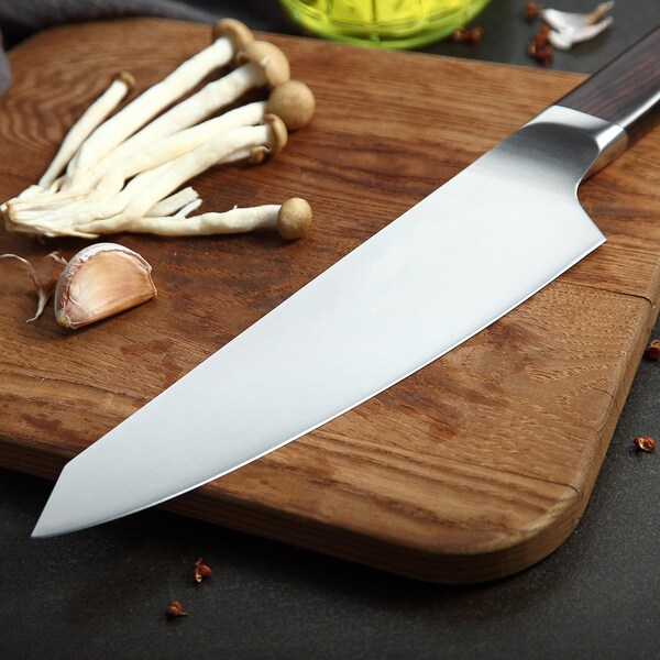 Utility Chef Knife Ebony Wood Handle German High Carbon Stainless Steel 5 Inch 56-58 HRC