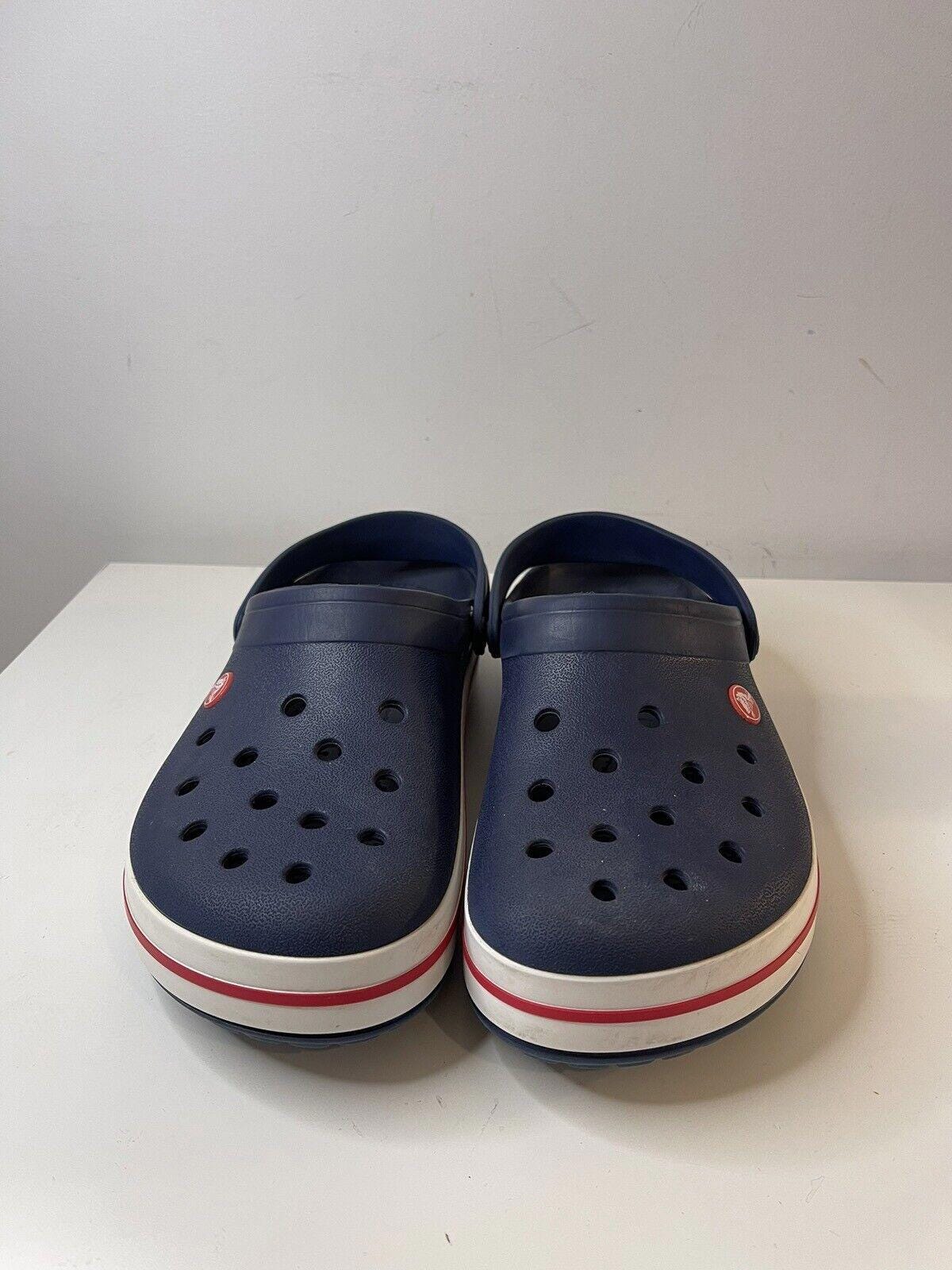 Crocs Crocband II Grey Blue Clogs Men\'s Sz 4 Women’s 6. Crocs Unisex Crocband Clog - Walmart.com main image 4