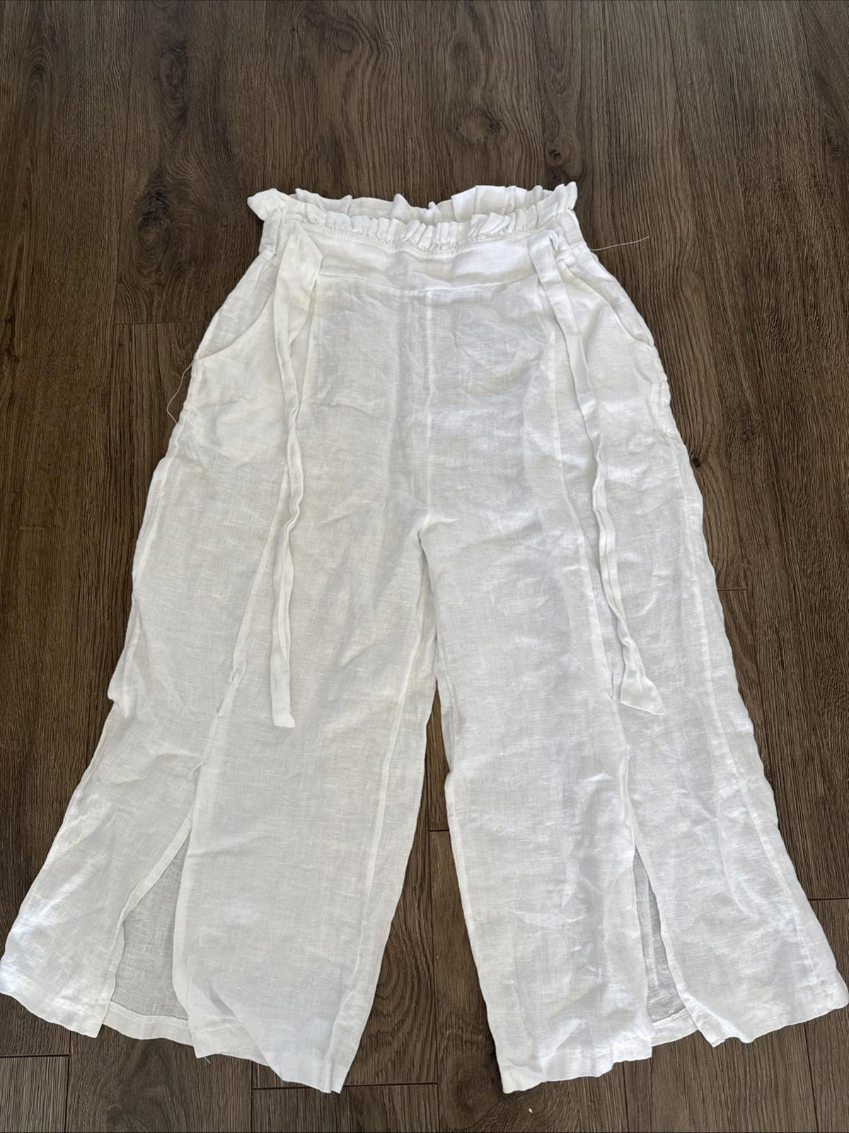 Alessia Pacini Palazzo Pants 100% Linen White Size Med Excellent Condition - Etsy Denmark Alessia Pacini Palazzo Pants 100% Linen White Size Med Excellent Condition - Etsy Denmark