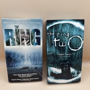 The Ring [VHS, 2002] Classic Horror Movie. The Ring 2 VHS 2005 Halloween Scary