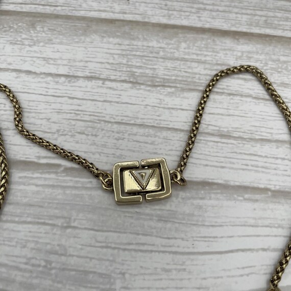 Vintage Signed Crown - Rectangular/triangular bla… - image 9