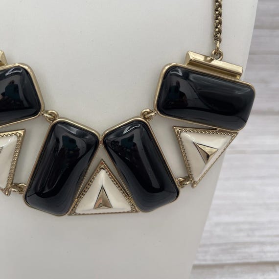 Vintage Signed Crown - Rectangular/triangular bla… - image 5