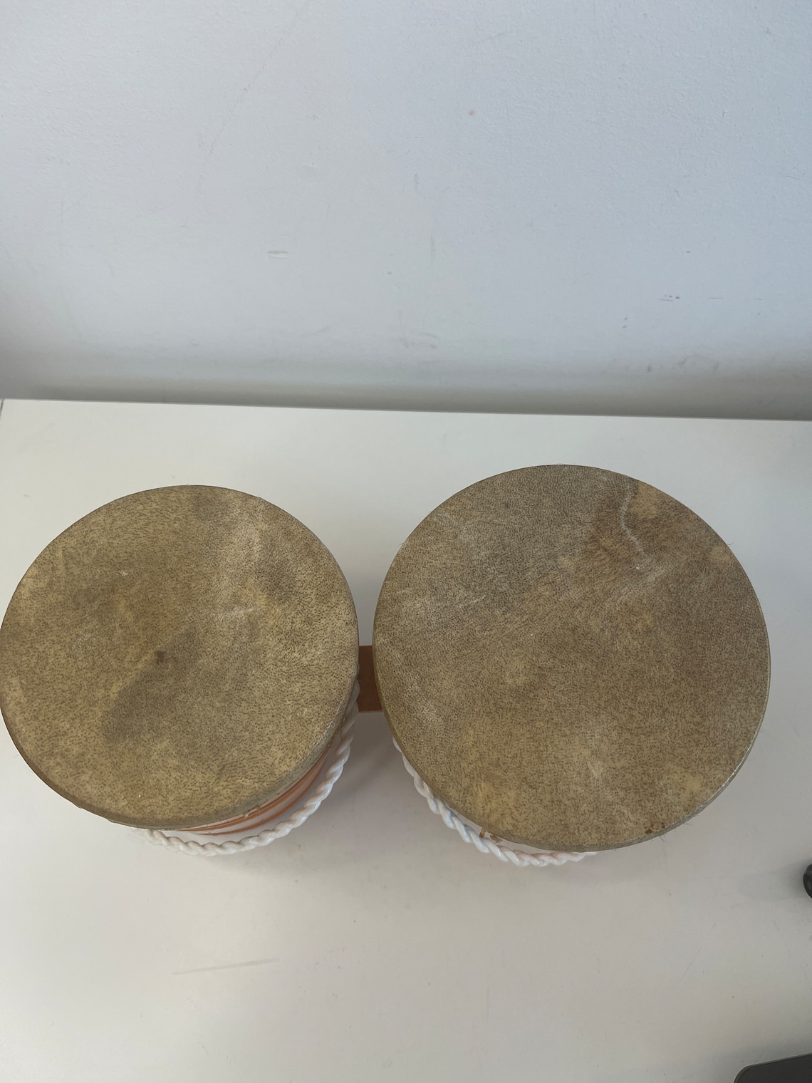 Vintage handmade traditional Moroccan drums, foto 4 di 5