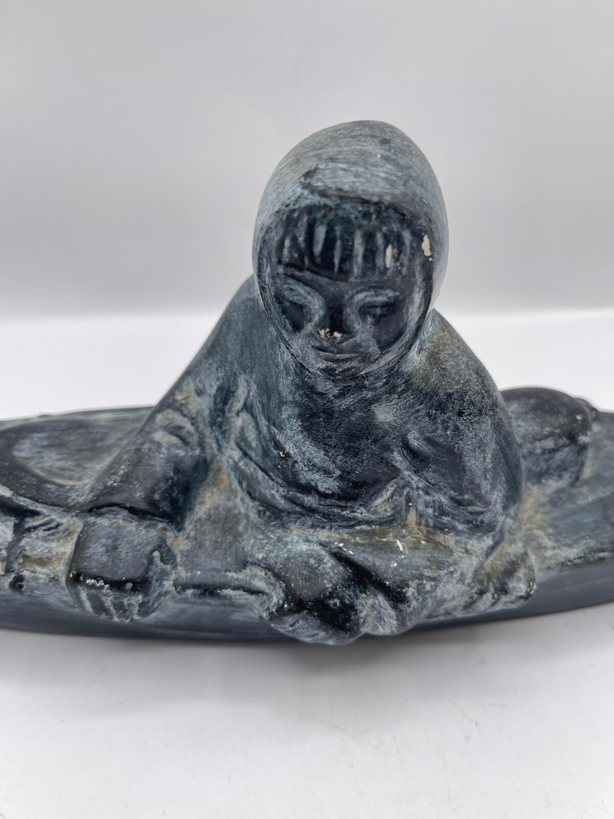 ヴィンテージ カナダ エスキモー イヌイット アート セラミック