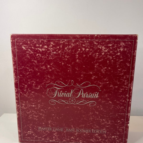 Vintage 1981 Trivial Pursuit Baby Boomer Edition Board Game