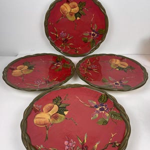 Tracy Porter Octavia Hill Floral 11” Dinner Plates - Set of 4