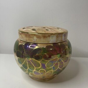 J.Fryer Ltd Vintage Lustre Wear Rose or Posy Jar. Old Court Ware