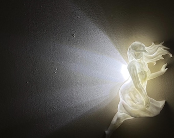 3D Printed Fairy Wall Light – Enchanted LED Night Light