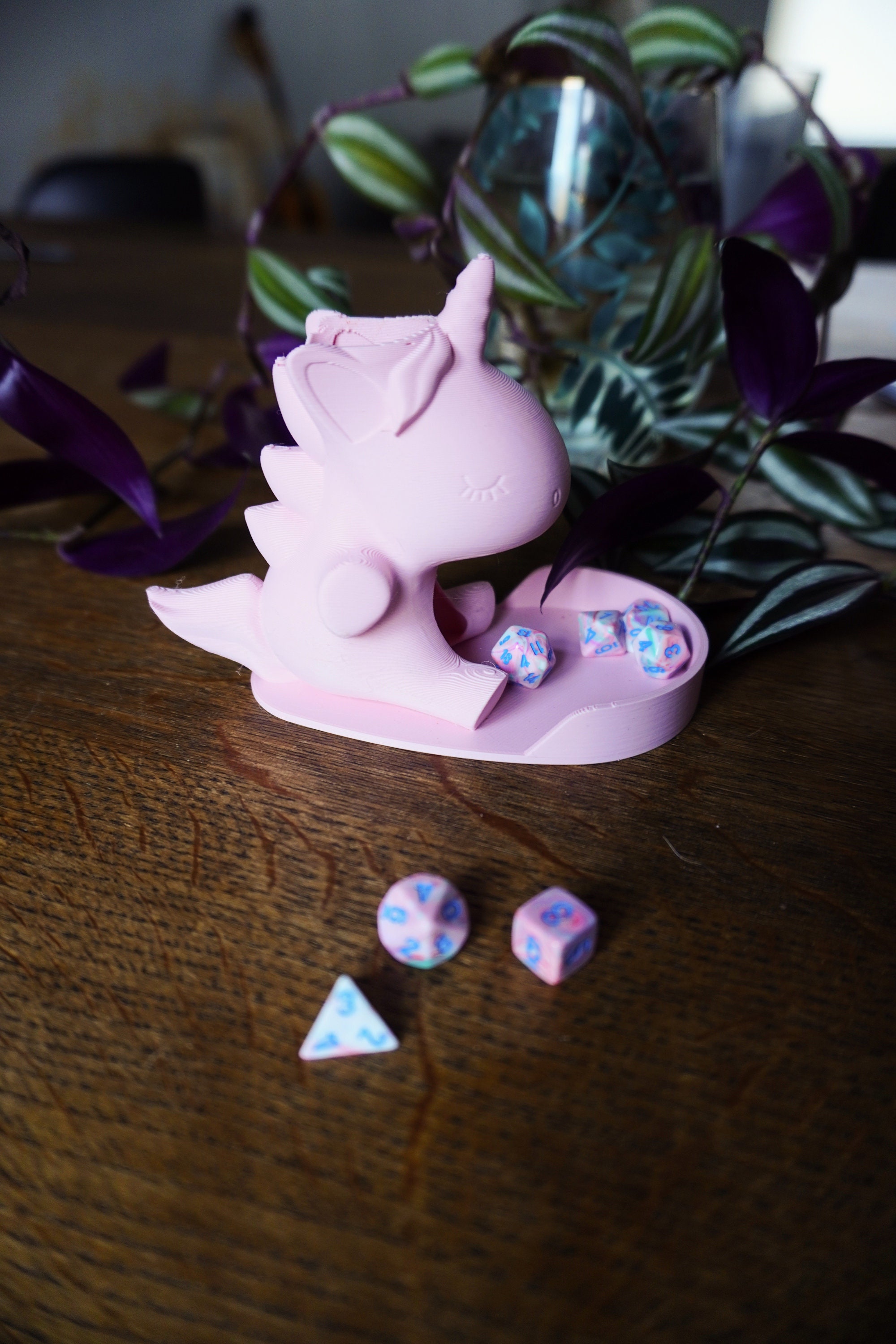 Pink Unicorn Dice Tower, Kids Dice Tower, Handmade, Portable Dice Tower ...