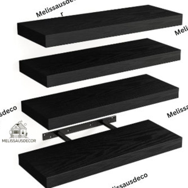 Set Of 4 Bedroom Shelves |  Wooden Shelves | Floating Shelves | Storage Shelves | Bathroom Shelves |  Kitchen Shelves | Modern Shelves