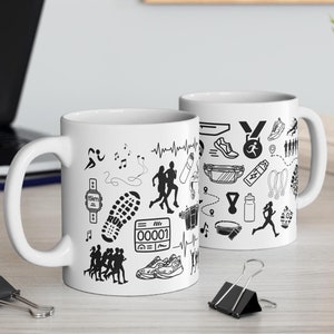 Running Mug, Marathon Gift, Marathon Runner, Running Gift, Gift for Runner, Runner Mug, Mug for Runner