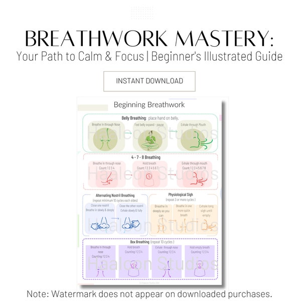 Breathwork Mastery: Illustrated Breathwork Guide - Perfect Guide for Beginning a Breathwork Practice