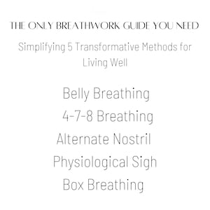 Illustrated Breathwork Guide: Beginner Breathing Techniques (digital ...