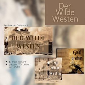 Der Wilde Westen / Spiel / A6 / Klappkarten / Überraschung / Lose