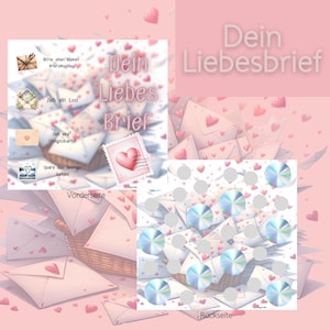 Dein Liebesbrief / Klappkarte / Lose / Kärtchen / A6