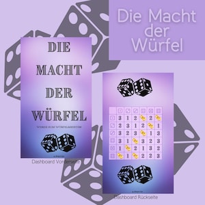 Die Macht der Würfel / Klappkarte / Würfel / A6 / Kärtchen / Glück