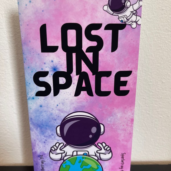 Lost in Space / Klappkarte / Rubbel-Challenge / Würfel-Challenge / Lose-Challenge / passend für deinen A6 Binder