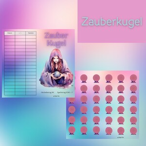 Zauberkugel / Klappkarte / Rubbeln / Lose / A6