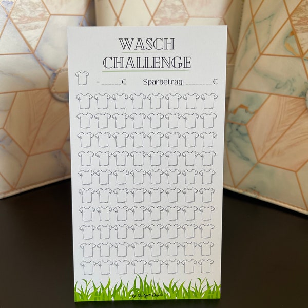Wasch-Challenge / Challenge passend für deinen A6 Binder