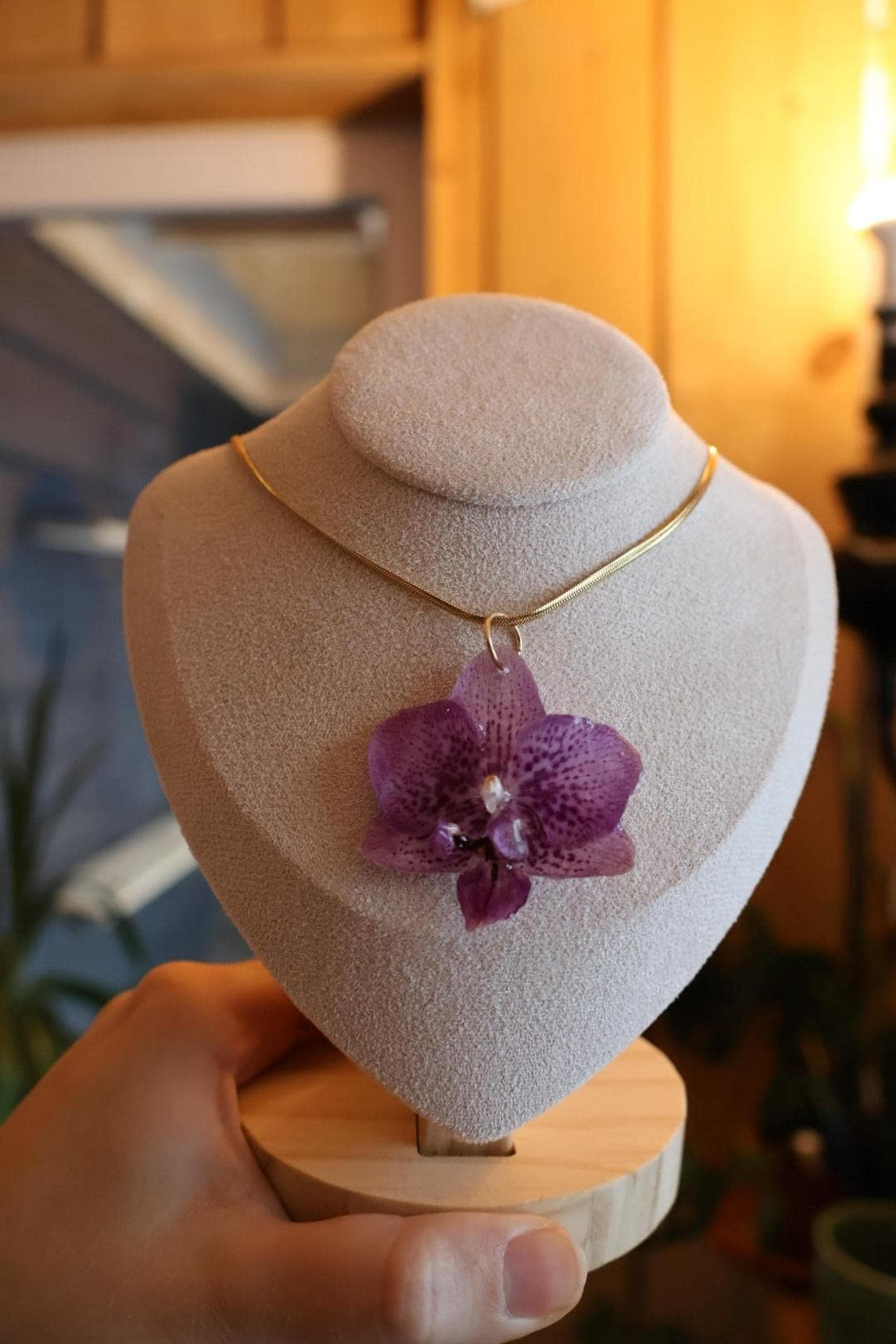 Echte blüten schmuck