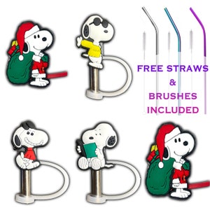 Straw Covers For Reusable Straws - 4PCS Cloud Drinking Straw Tips Lids,  Straw Toppers For Tumblers Fit 7-9mm Straws With Telescopic Straw Brush