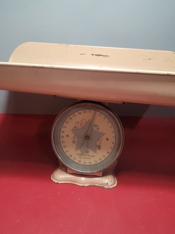 Vintage Hanson Baby Scale ~ Table Top Nursery Scal