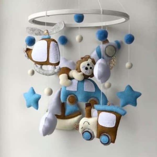 Baby Boy Mobile Etsy