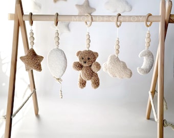 Boucle Baby Gym: Bear, Moon, Star Sensory Toys