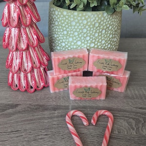 Candy Cane shea soap