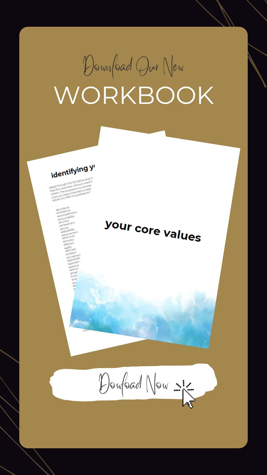 Core Values Workbook Etsy