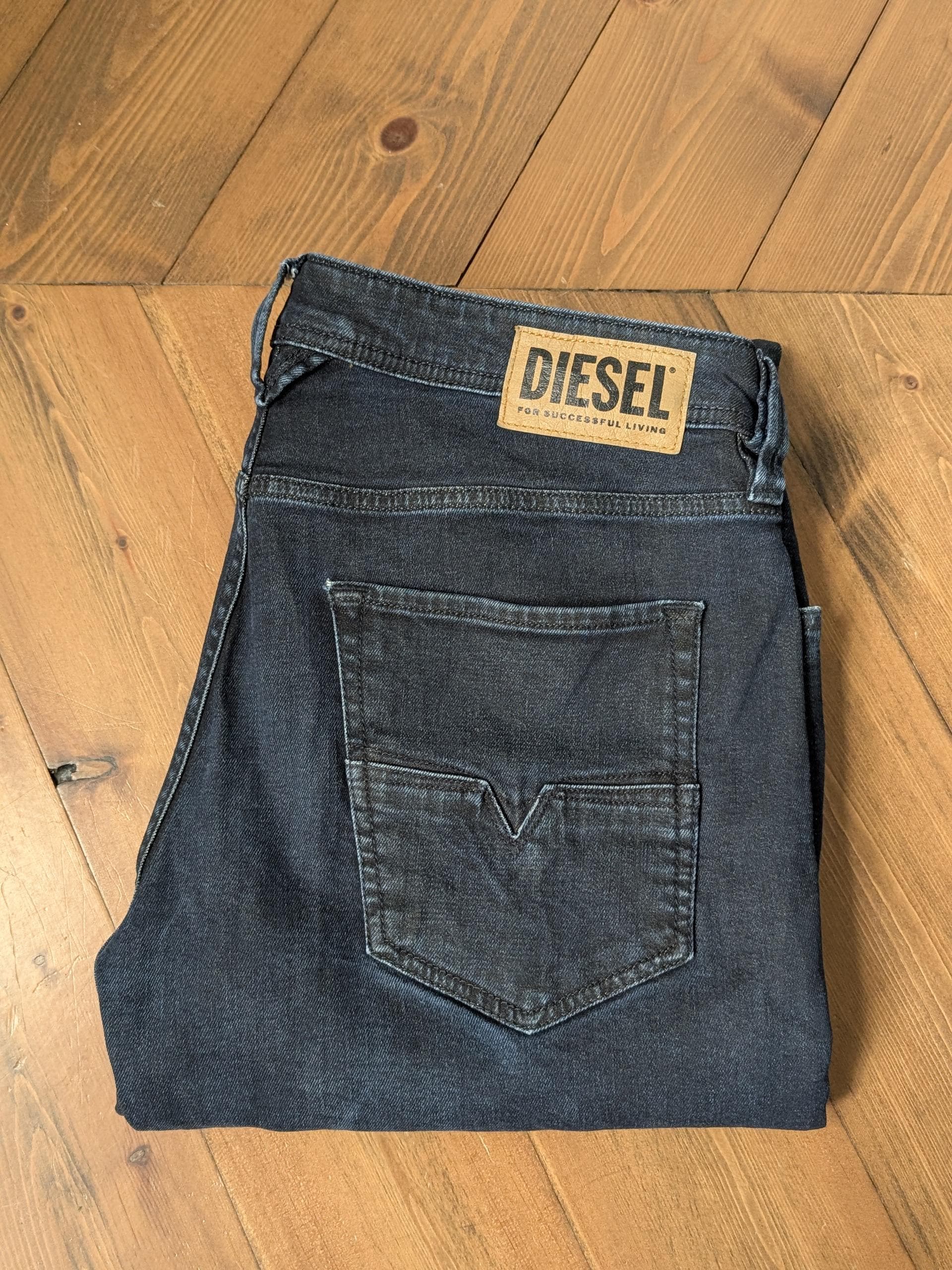 Diesel - Heren Regular Tapered Fit Rinse Washed Jeans - Buster X RB060, Maat: W36, Lengte: L32