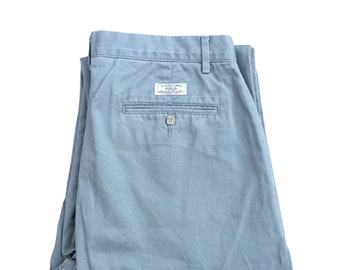 Vintage Ralph Lauren Chinos Pants | Men's Trousers Blue | Size W32 L30 | Keating Pant Old School | True Vintage 90s 80s