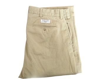 Vintage Ralph Lauren Chinos Pants | Men's Trousers Beige | Size W36 L34 | Keating Pant Old School | True Vintage 90s 80s