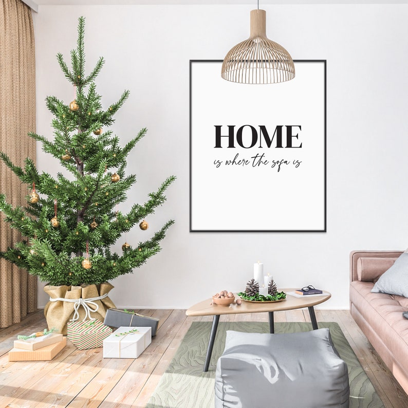 Home Sofa Print Above Sofa Home is Where Lounge Prints Etsy