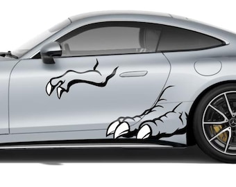 T-Rex Claw Car Decal, TREX Dinosaur Paw Sticker, Rexy Footprint Graphic, Vehicle Door Livery