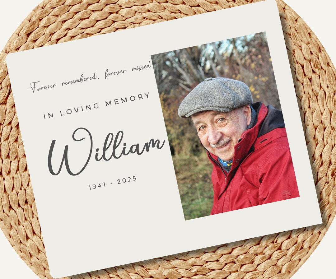 Personalized Memorial Photo Board, Forever Remembered Forever Missed ...