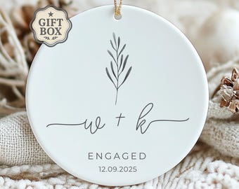 Engagement Ornament 2026, Personalized Engaged Ornament, Engagement Gifts