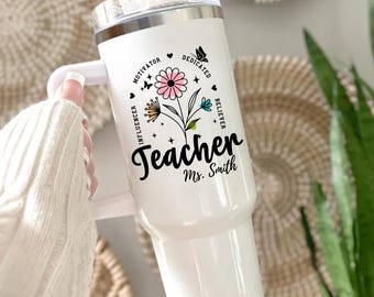 Teacher Tumbler,  Teacher Appreciation Gift,  Teacher Retirement Gift, Daycare Teacher Gift, Back to School Tumbler