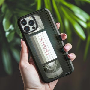 Retro VHS Tape Phone Case Vintage VHS Fun Personalized Movie Lovers Phone Case Personalized 90s Style Gift For Movie Lovers Iphone Samsung