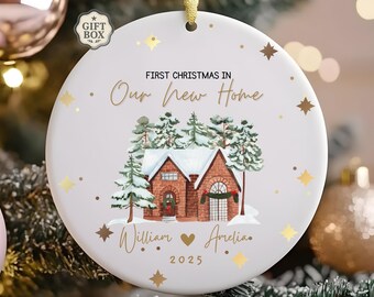 New Home Ornament, Realtor Closing Gift, First Home Ornament, Our First Home Ornament, New Home Christmas Ornament