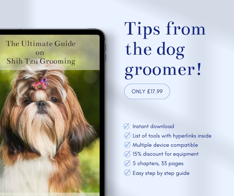 The Ultimate Guide on Shih Tzu Grooming, EBOOK on How to Groom a