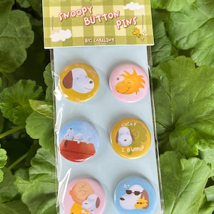 Snoopy Button Pin Pack