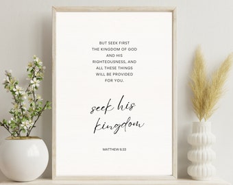 Christian Wall Art, Matthew Scripture Print, Printable Blessings, Christian Gift, Modern Bible Verse Wall Art, Digital Download